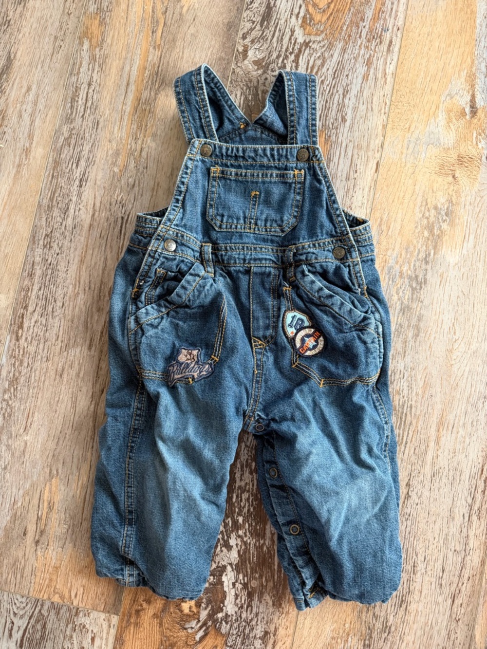 The Children’s Place 12Month Baby Boy/Toddler Denim Overalls in Blue 100% Cotton